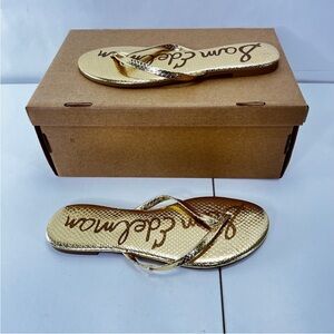 Sam Edelman Gold Sandals Elegant Footwear